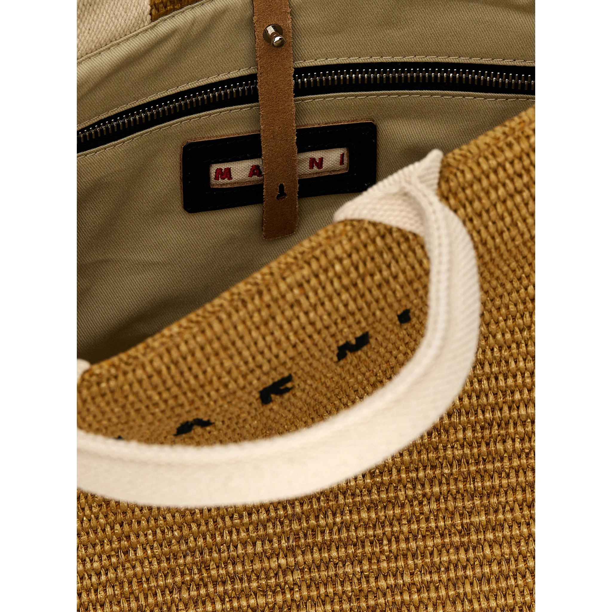 Beige Cotton Tote Bag
