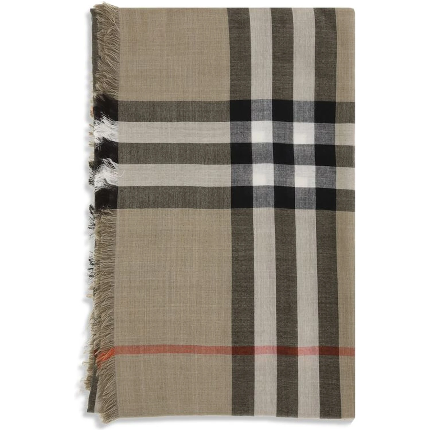 Beige Wool Scarf