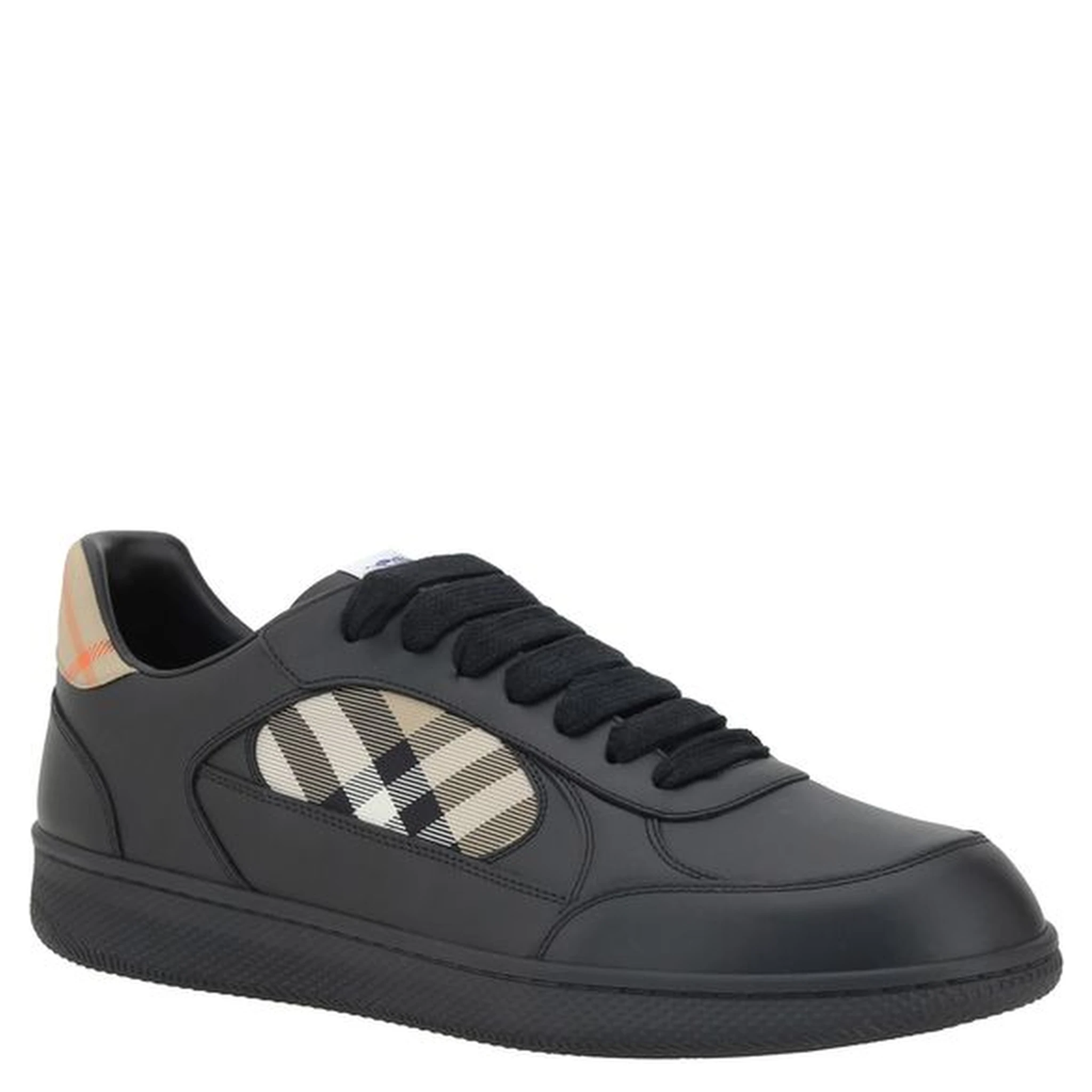 Black Calf Leather Bos Taurus Low Top Sneakers
