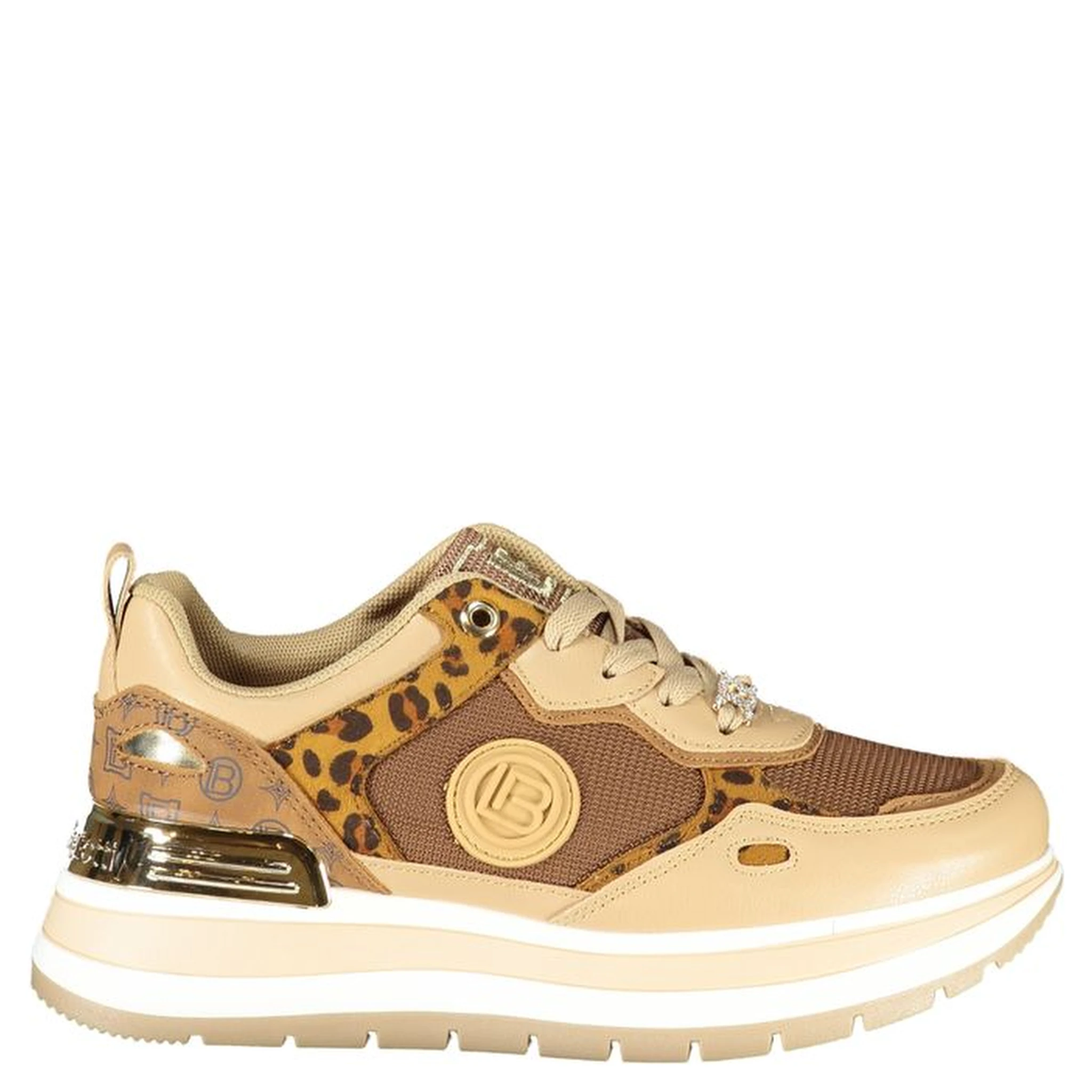 Brown Polyester Women Sneaker