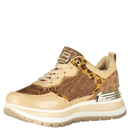 Brown Polyester Women Sneaker