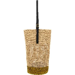 Beige Sisal Shoulder Bag