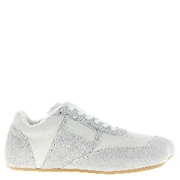 White Calfskin Athletic Sneakers