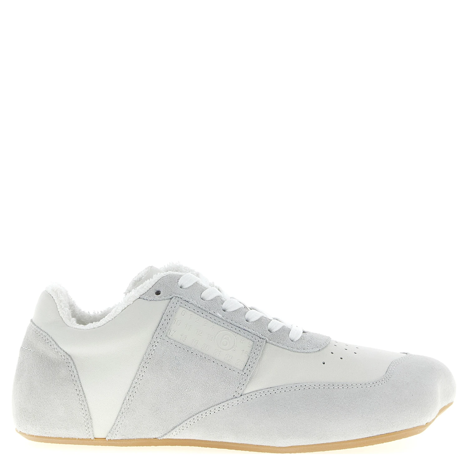 White Calfskin Athletic Sneakers