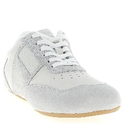 White Calfskin Athletic Sneakers