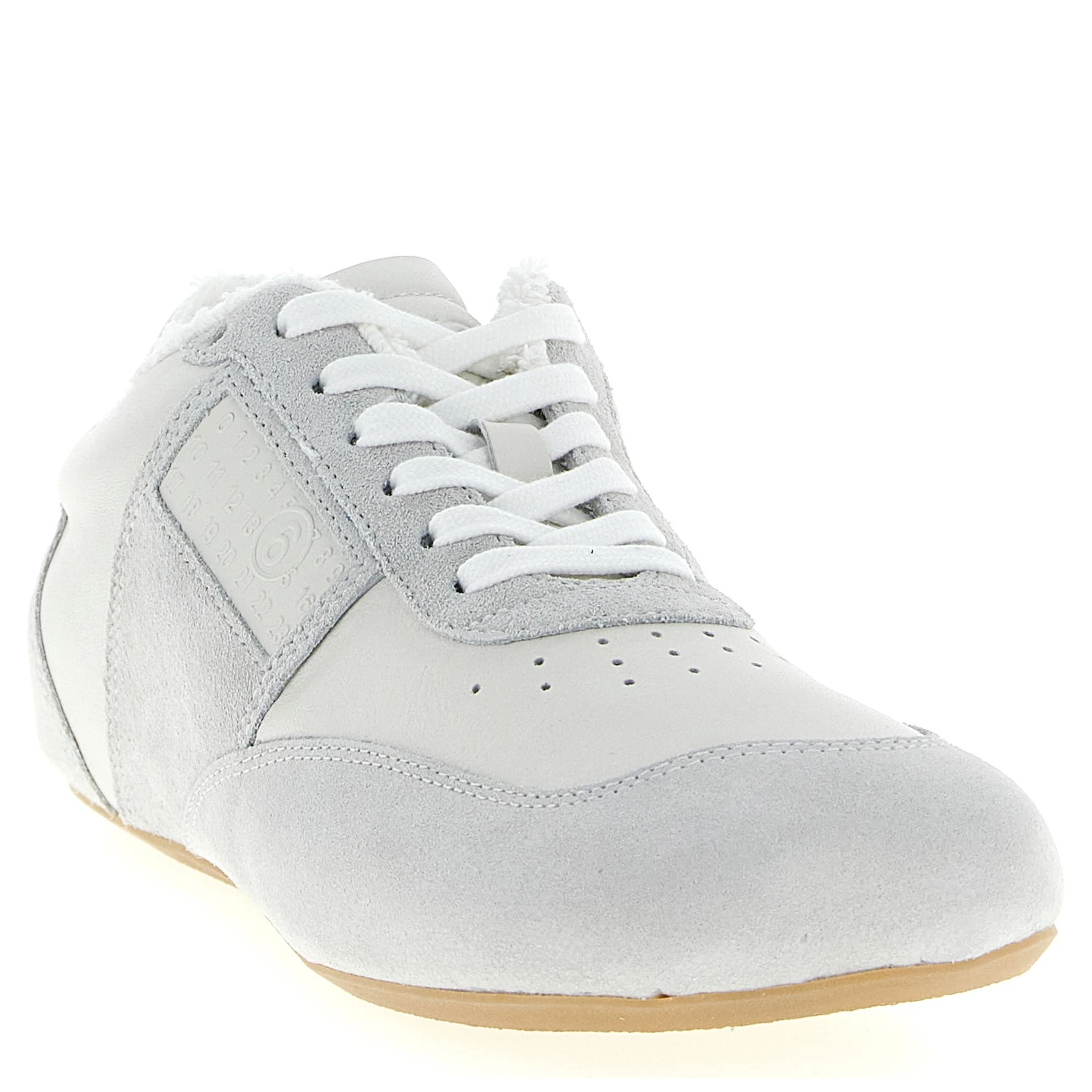White Calfskin Athletic Sneakers