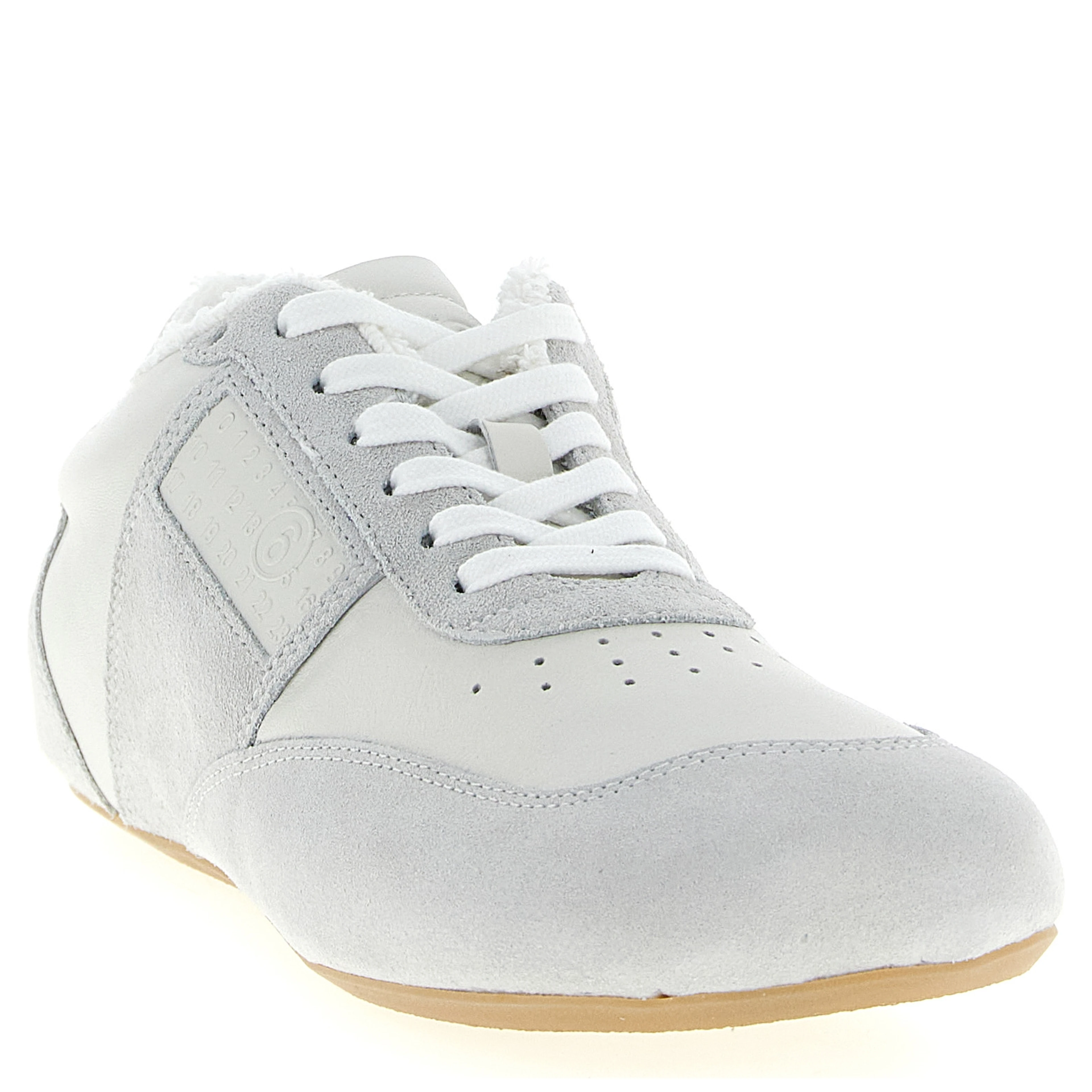 White Calfskin Athletic Sneakers