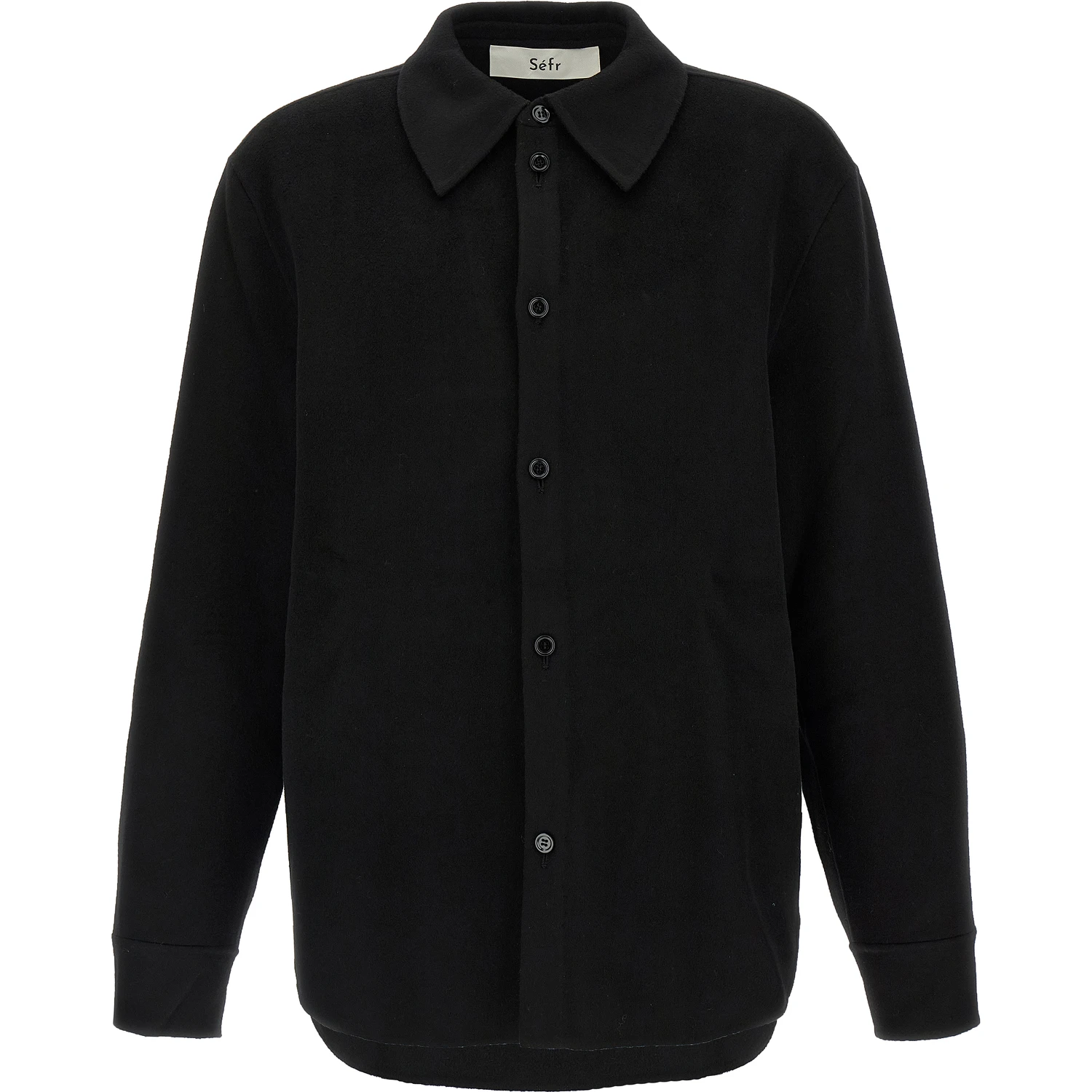 Black Wool Blouse