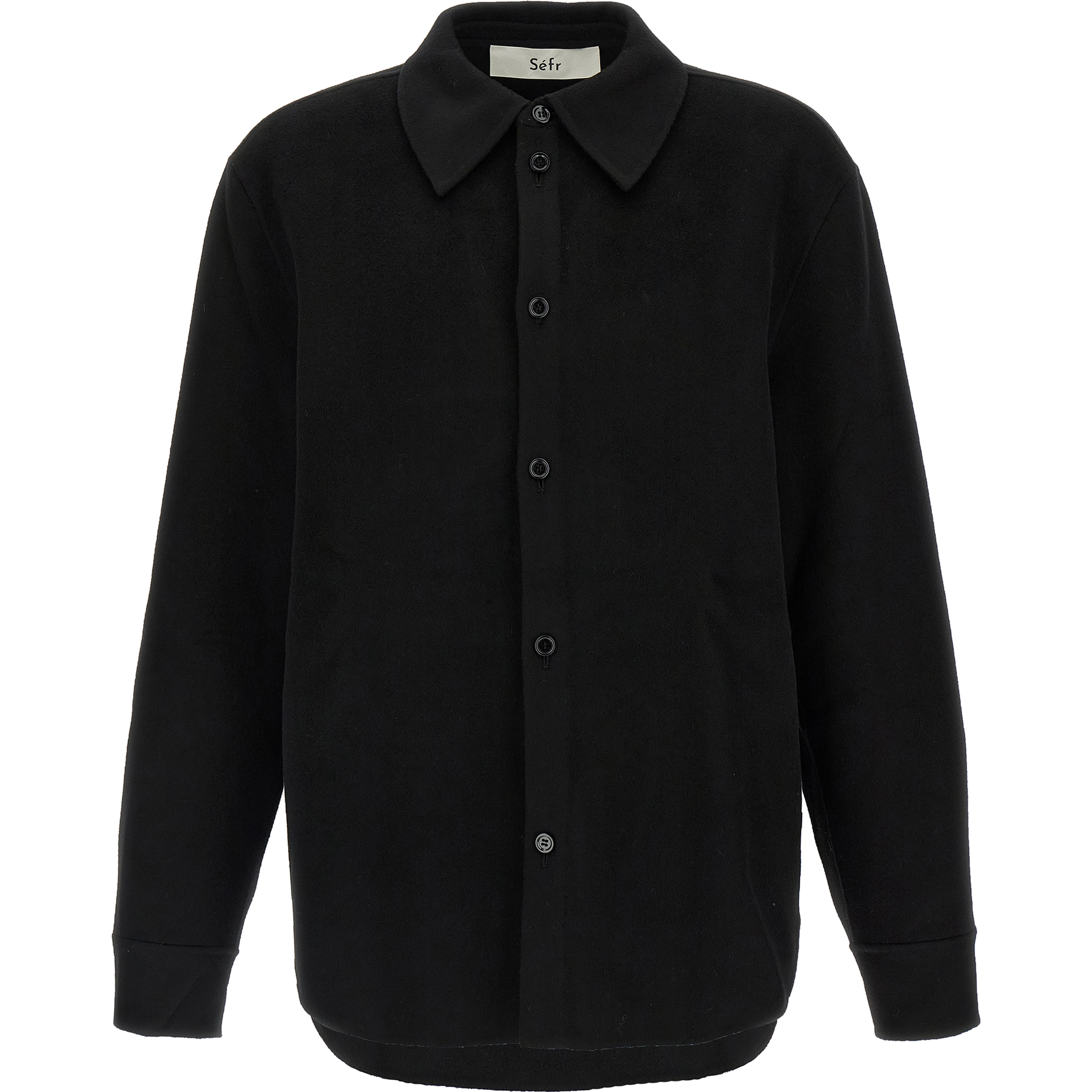 Black Wool Blouse