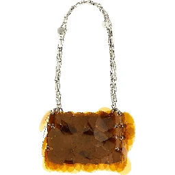Orange Polyester Shoulder Bag