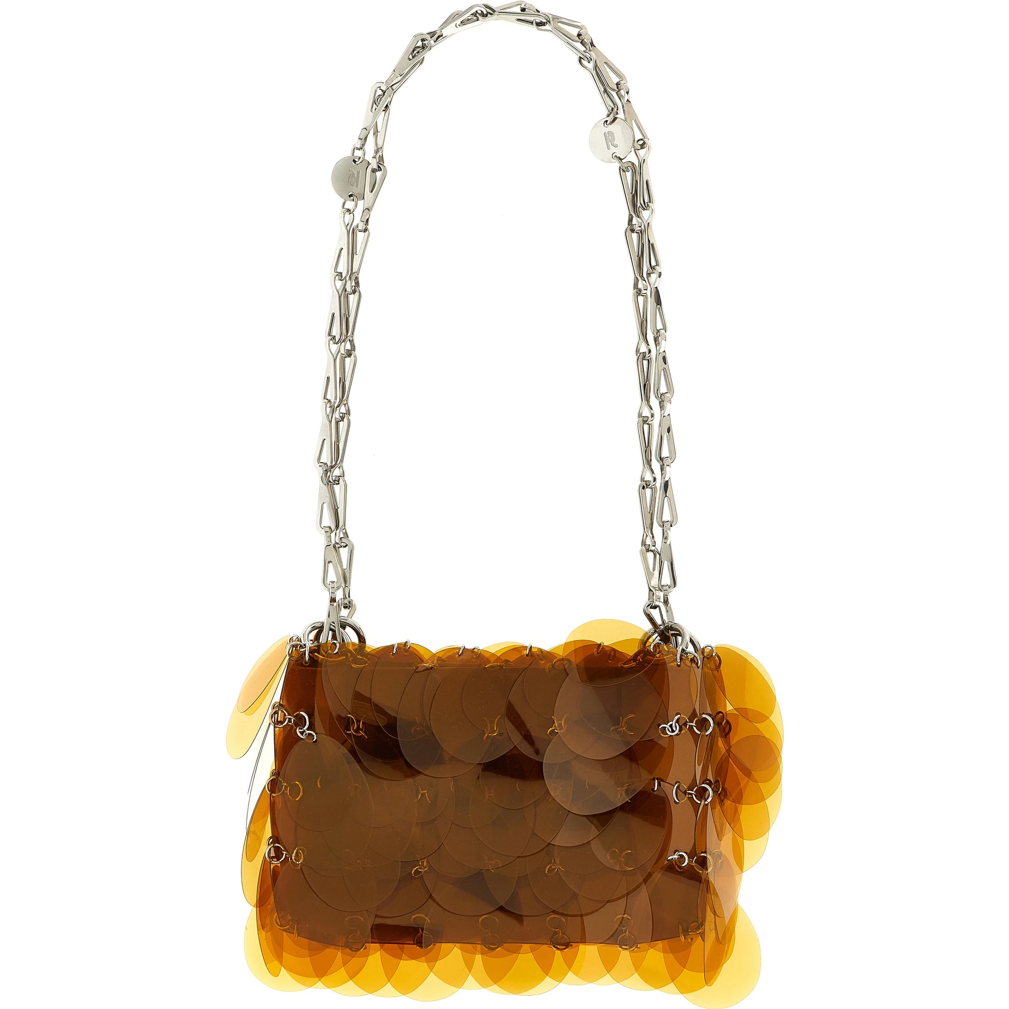 Orange Polyester Shoulder Bag