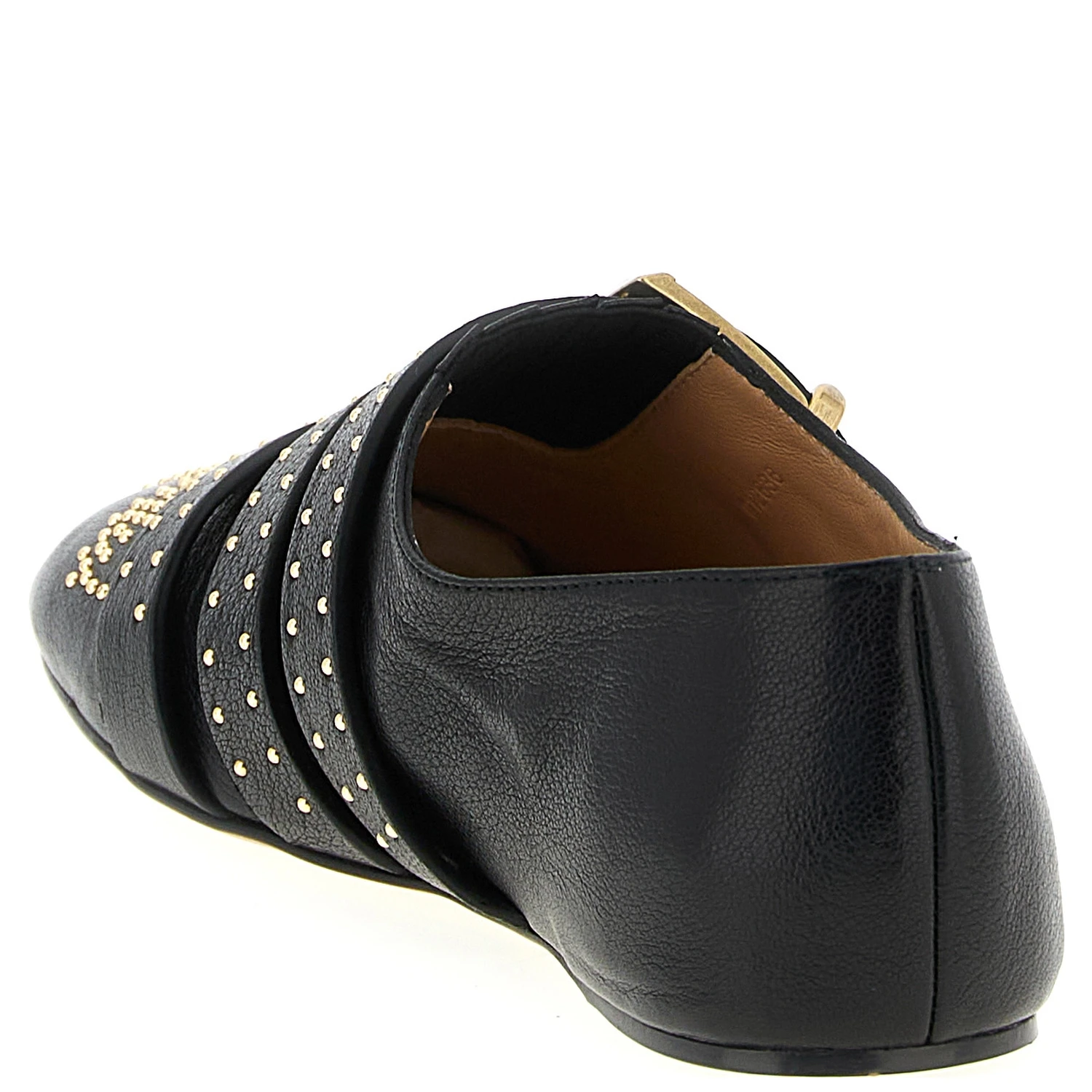 Black Lamb Leather Ballet Flats