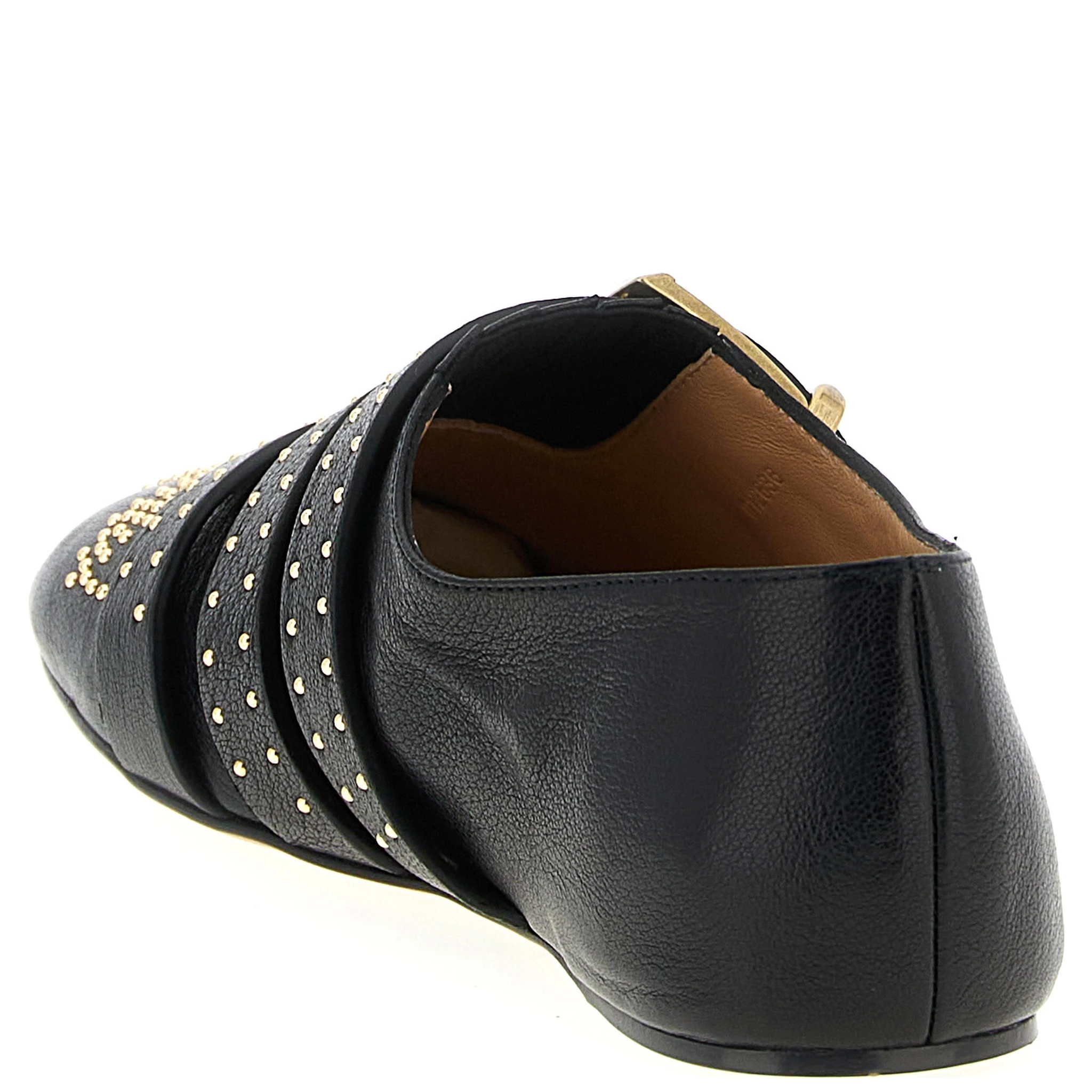Black Lamb Leather Ballet Flats