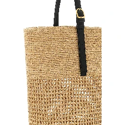 Beige Sisal Shoulder Bag