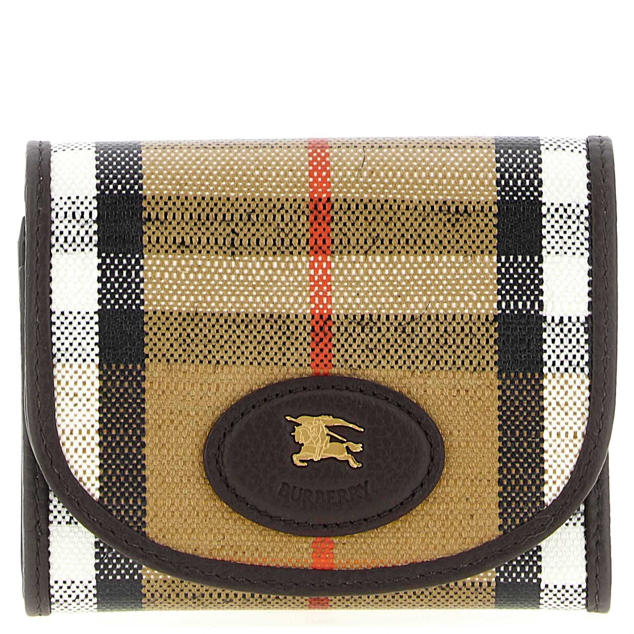 Beige Cotton Cardholder