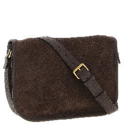 Brown Cowhide Crossbody Bag
