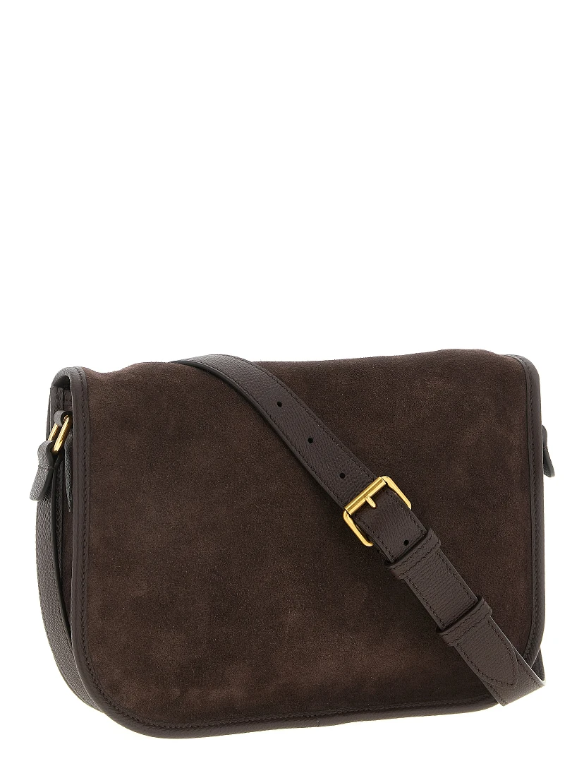 Brown Cowhide Crossbody Bag