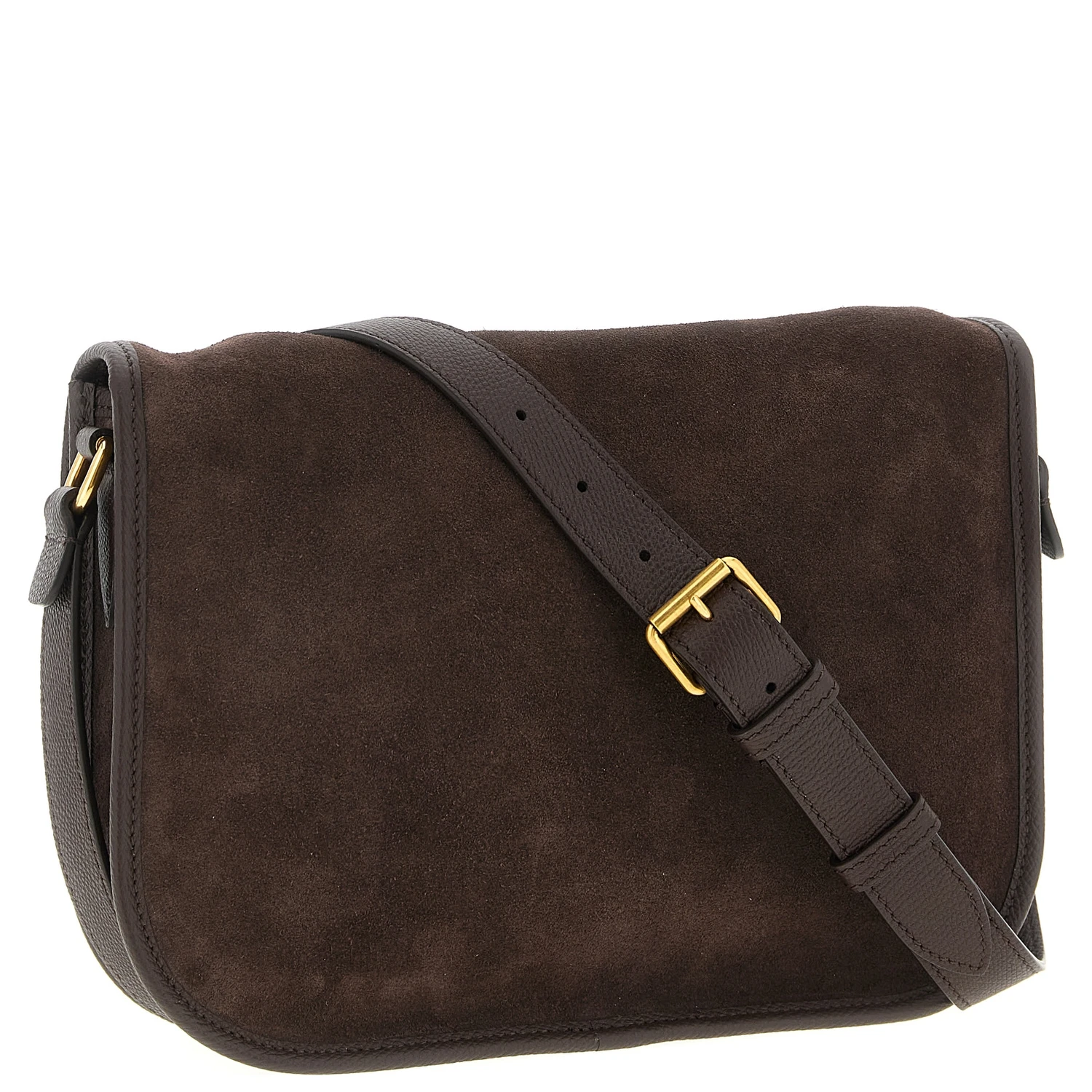 Brown Cowhide Crossbody Bag