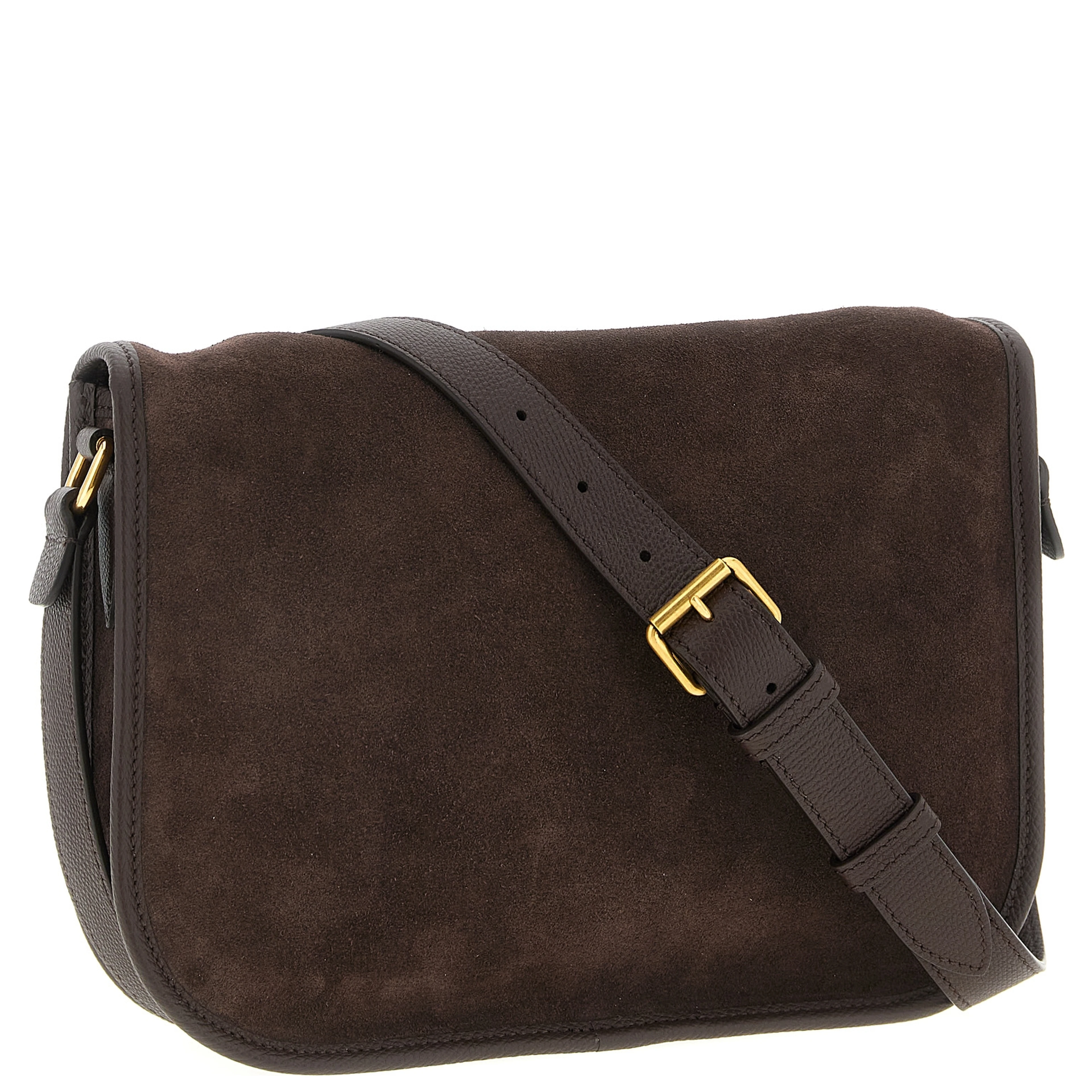 Brown Cowhide Crossbody Bag