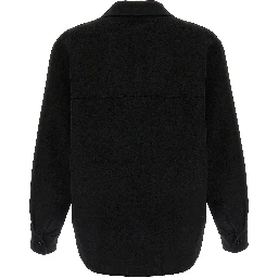 Black Wool Blouse