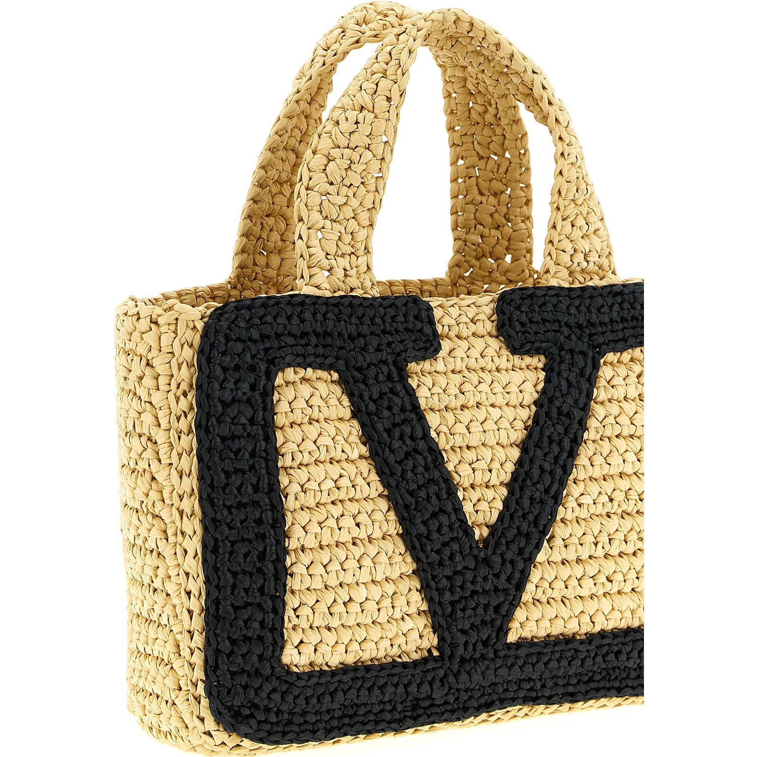 Black Viscose Tote Bag