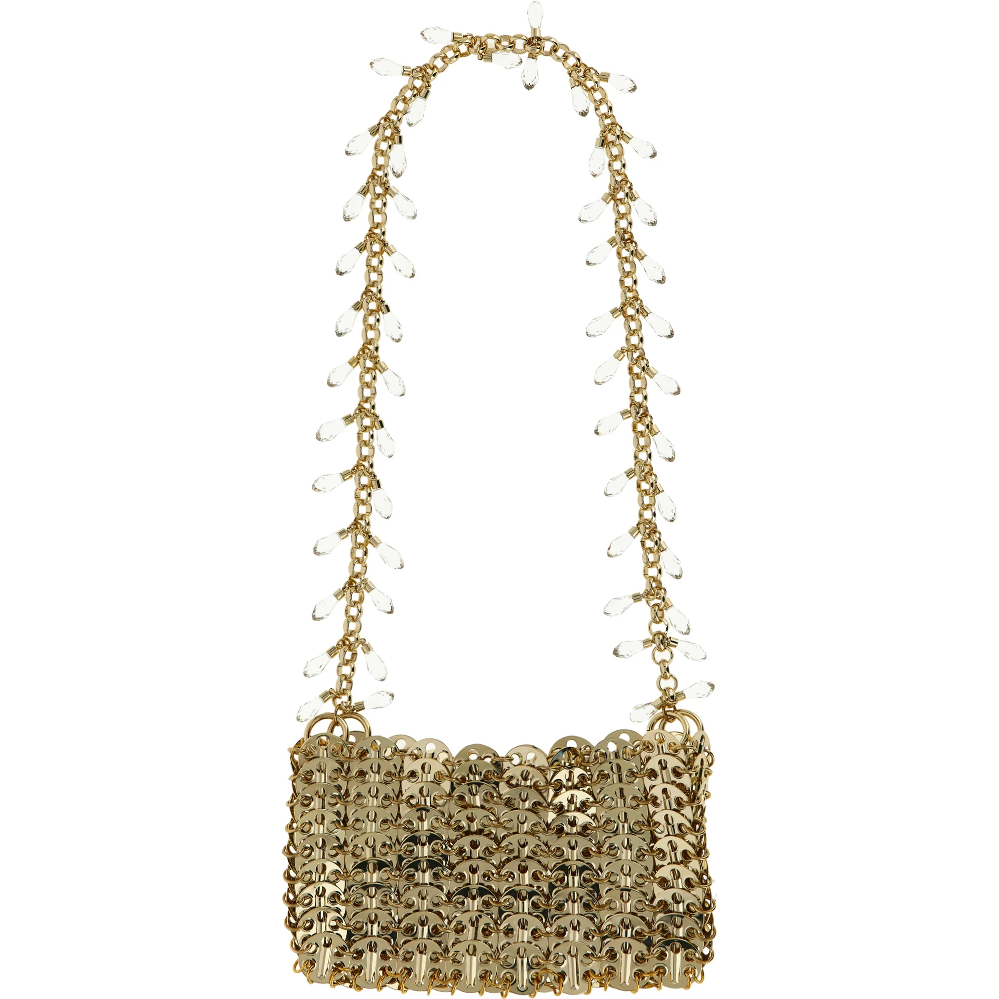Gold Brass Shoulder Bag