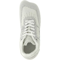 White Calfskin Athletic Sneakers