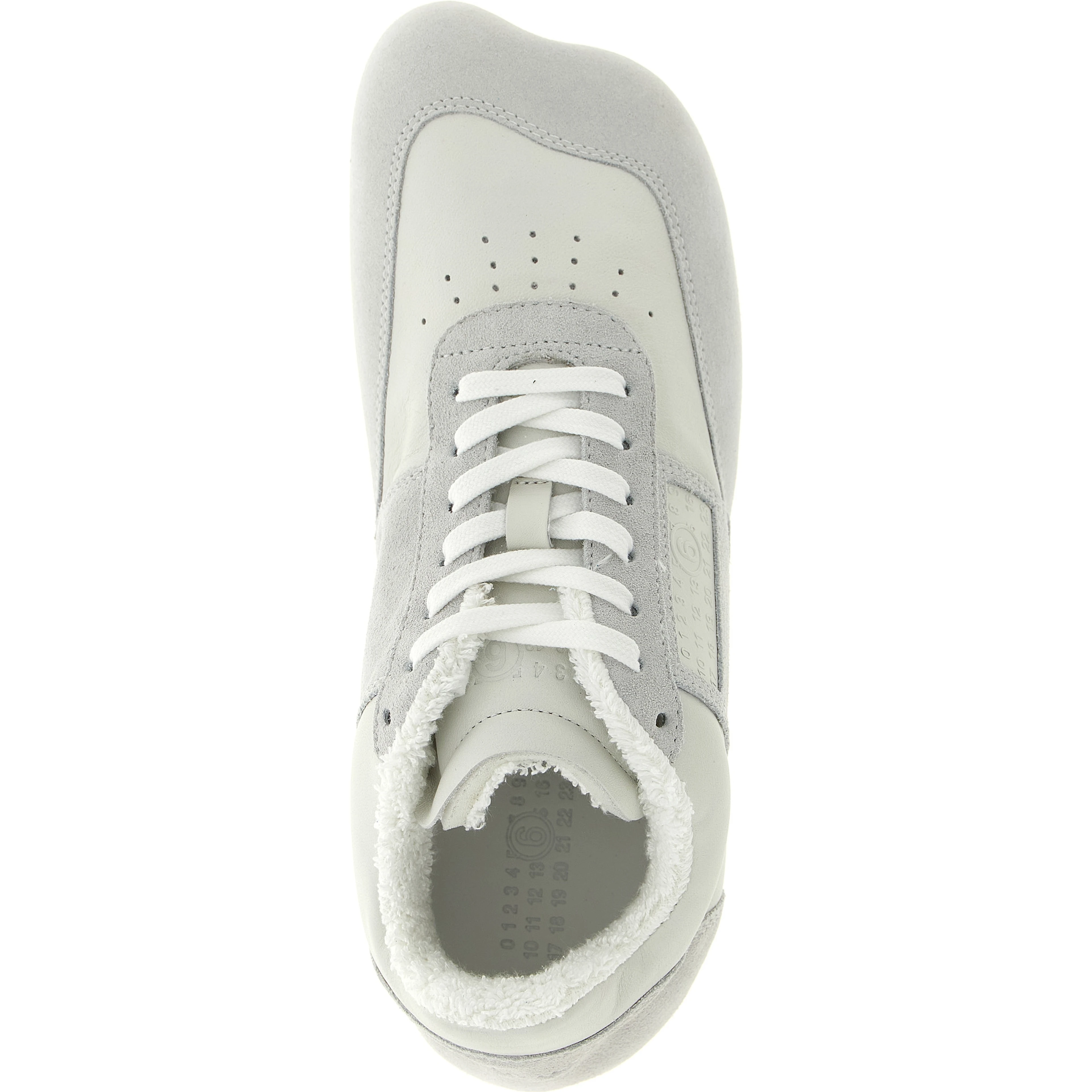White Calfskin Athletic Sneakers