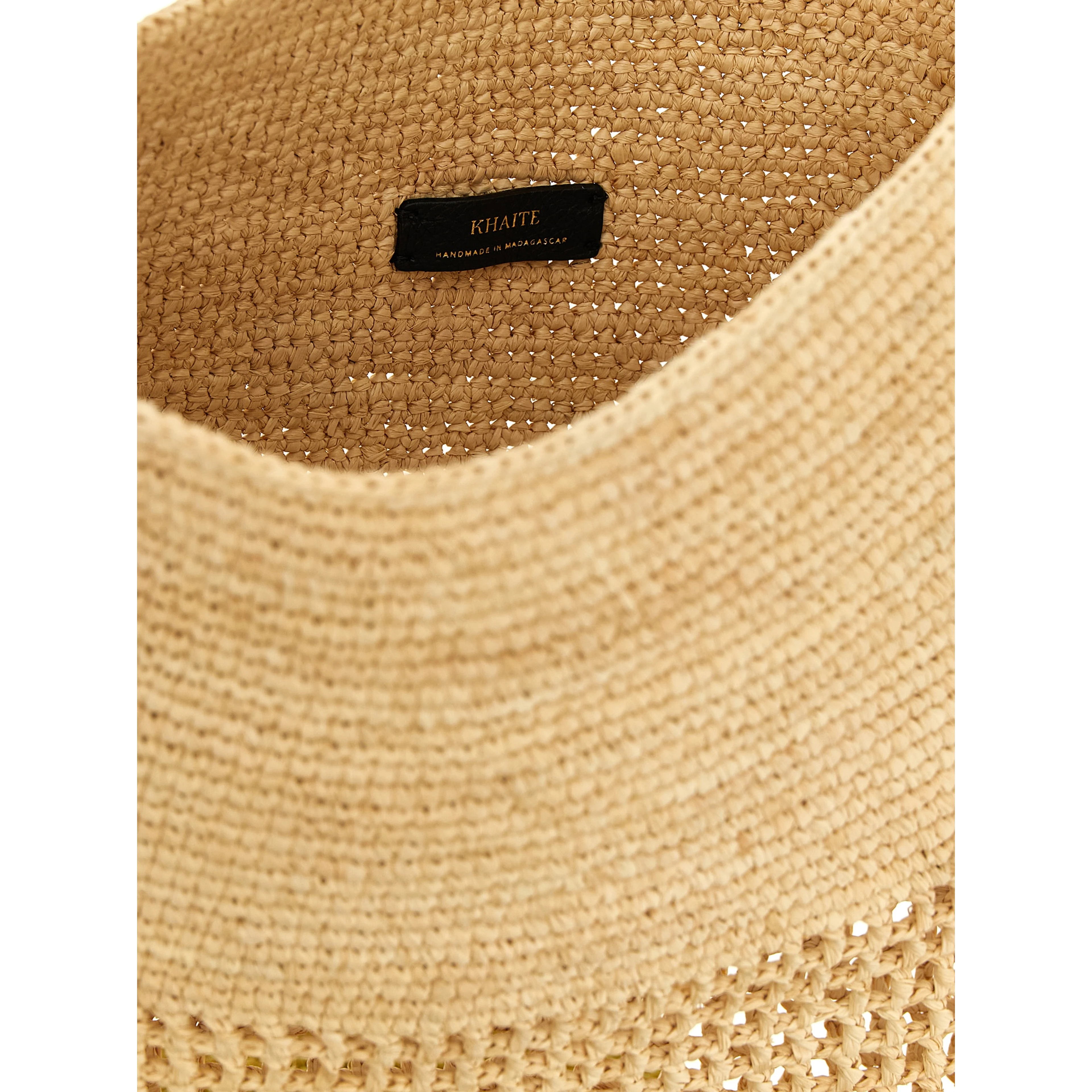 Beige Sisal Shoulder Bag
