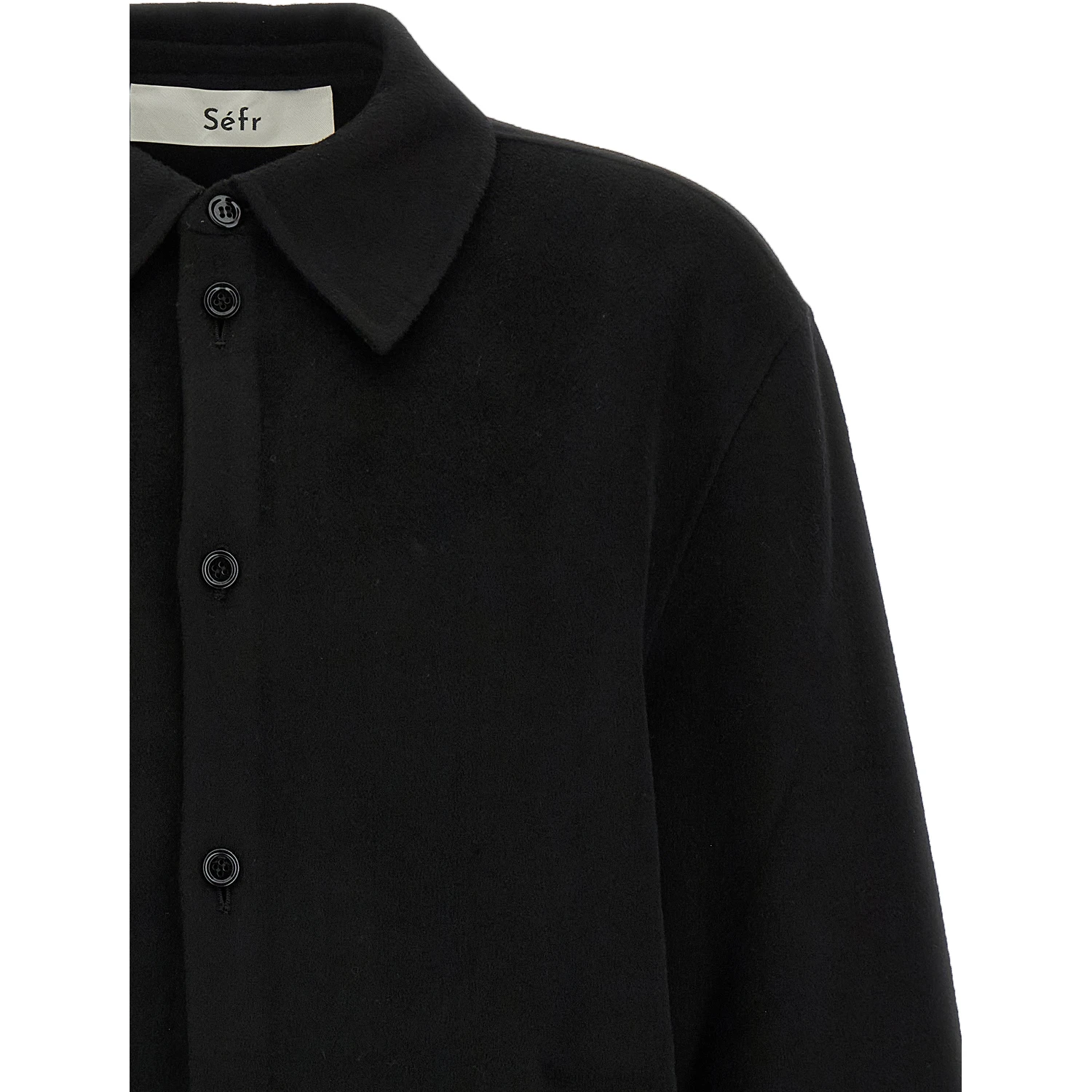Black Wool Blouse