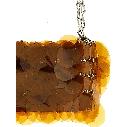 Orange Polyester Shoulder Bag