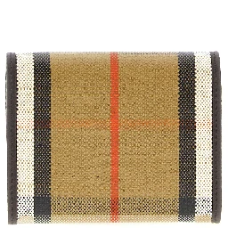 Beige Cotton Cardholder