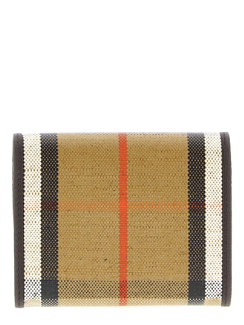 Beige Cotton Cardholder