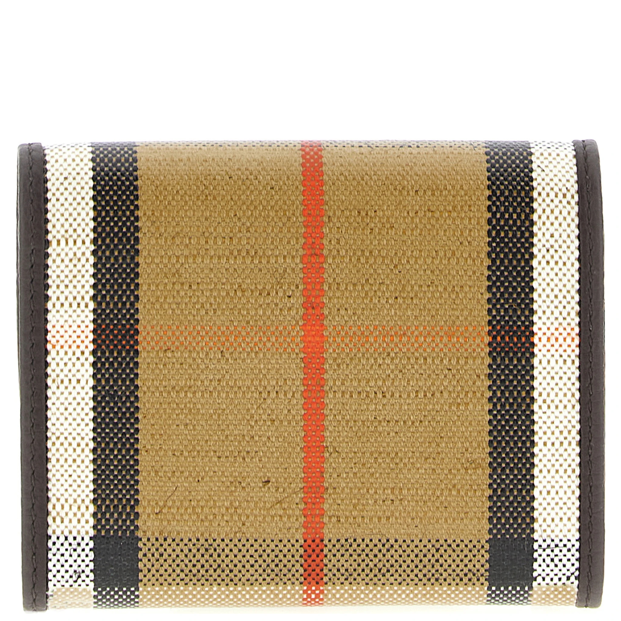Beige Cotton Cardholder