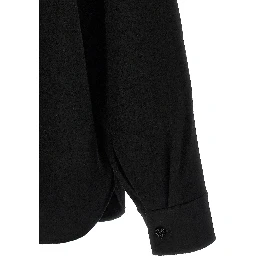 Black Wool Blouse