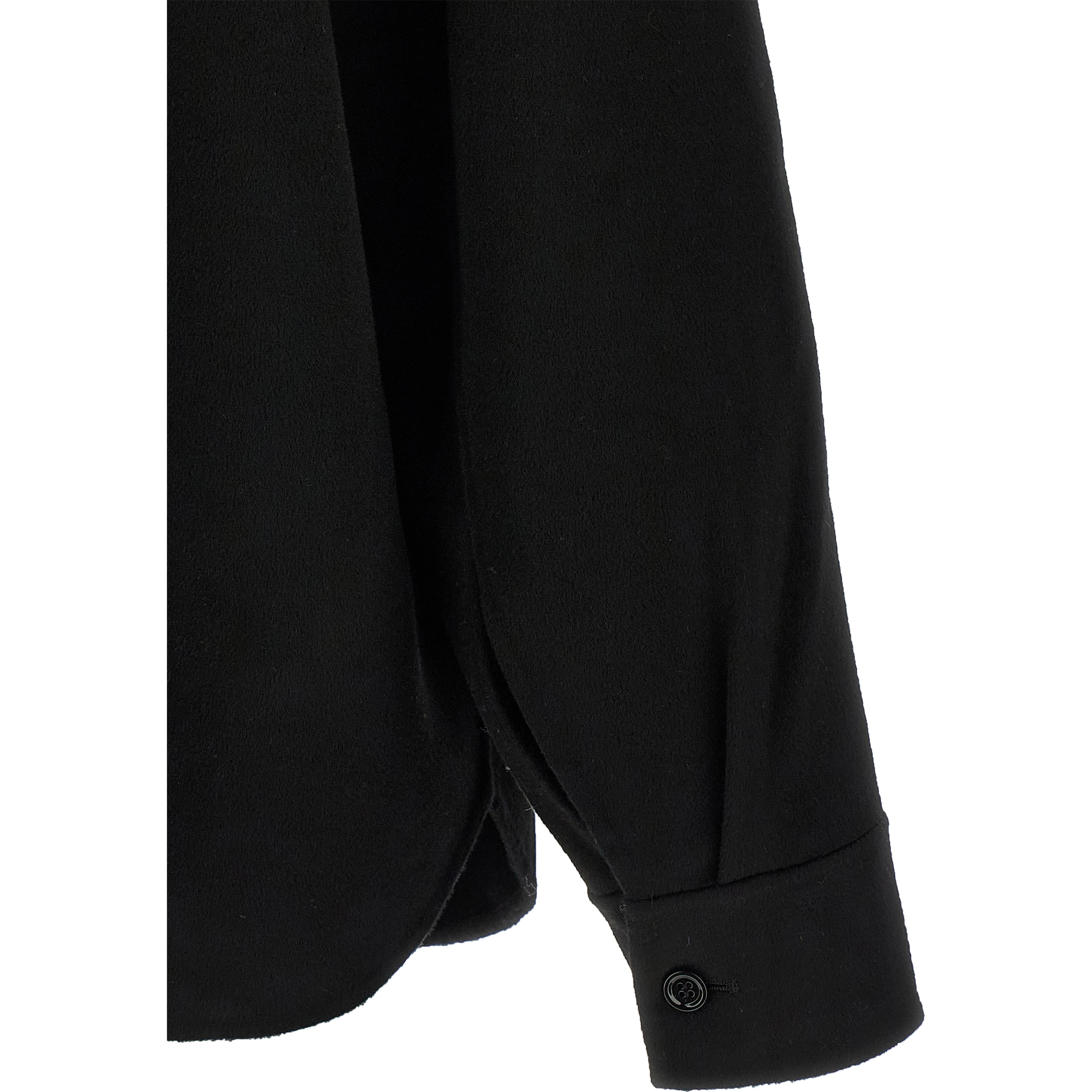 Black Wool Blouse