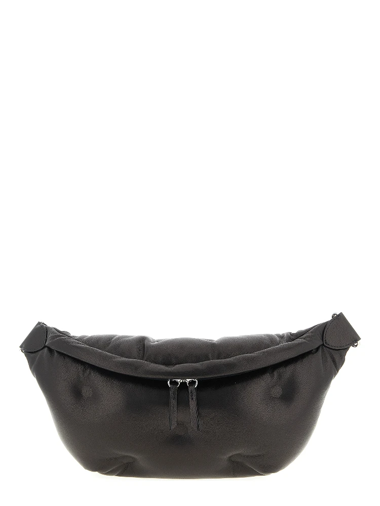 Black Lambskin Crossbody Bag