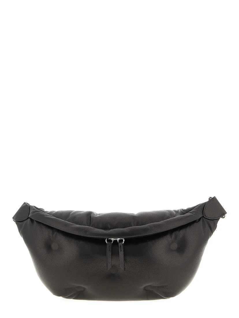 Black Lambskin Crossbody Bag