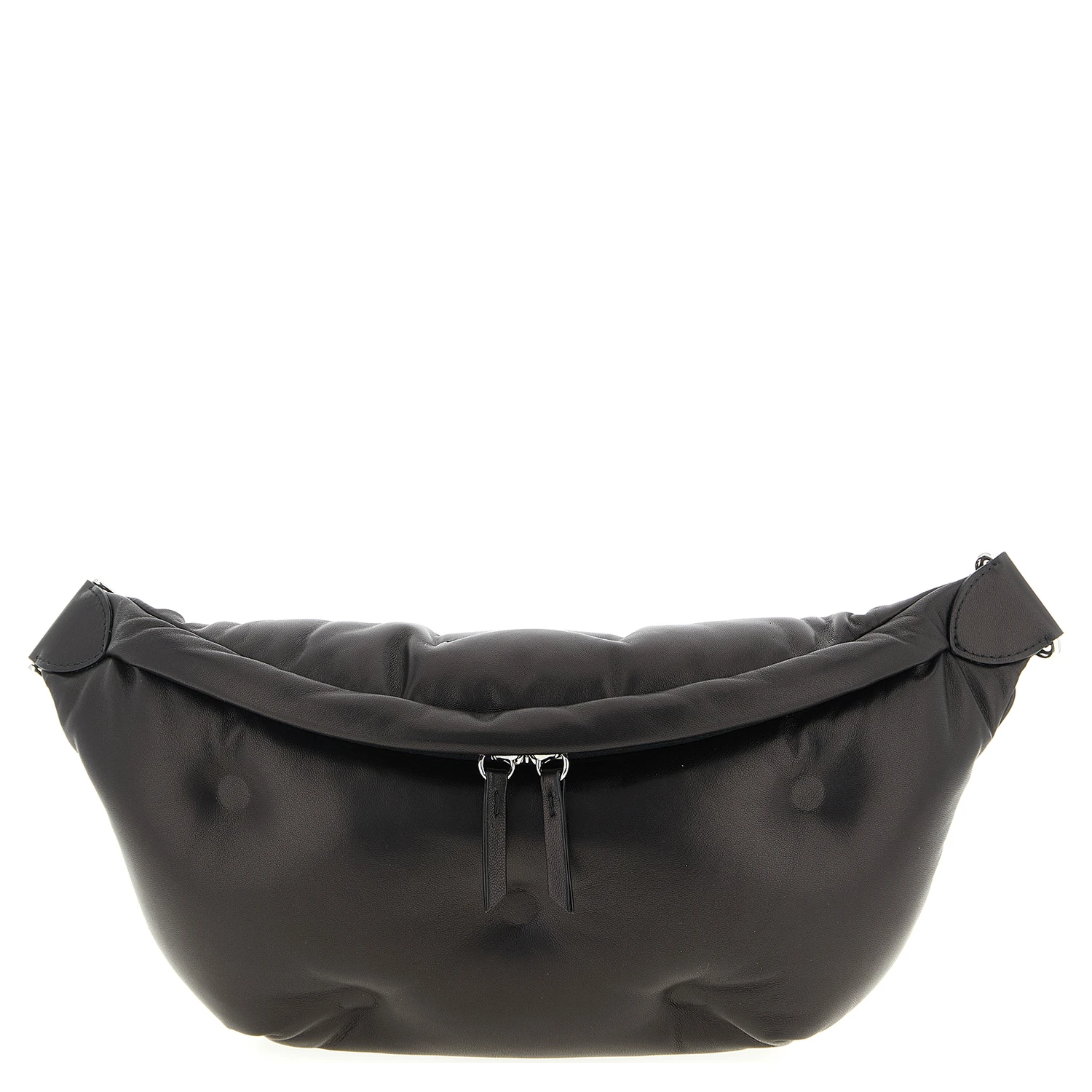 Black Lambskin Crossbody Bag