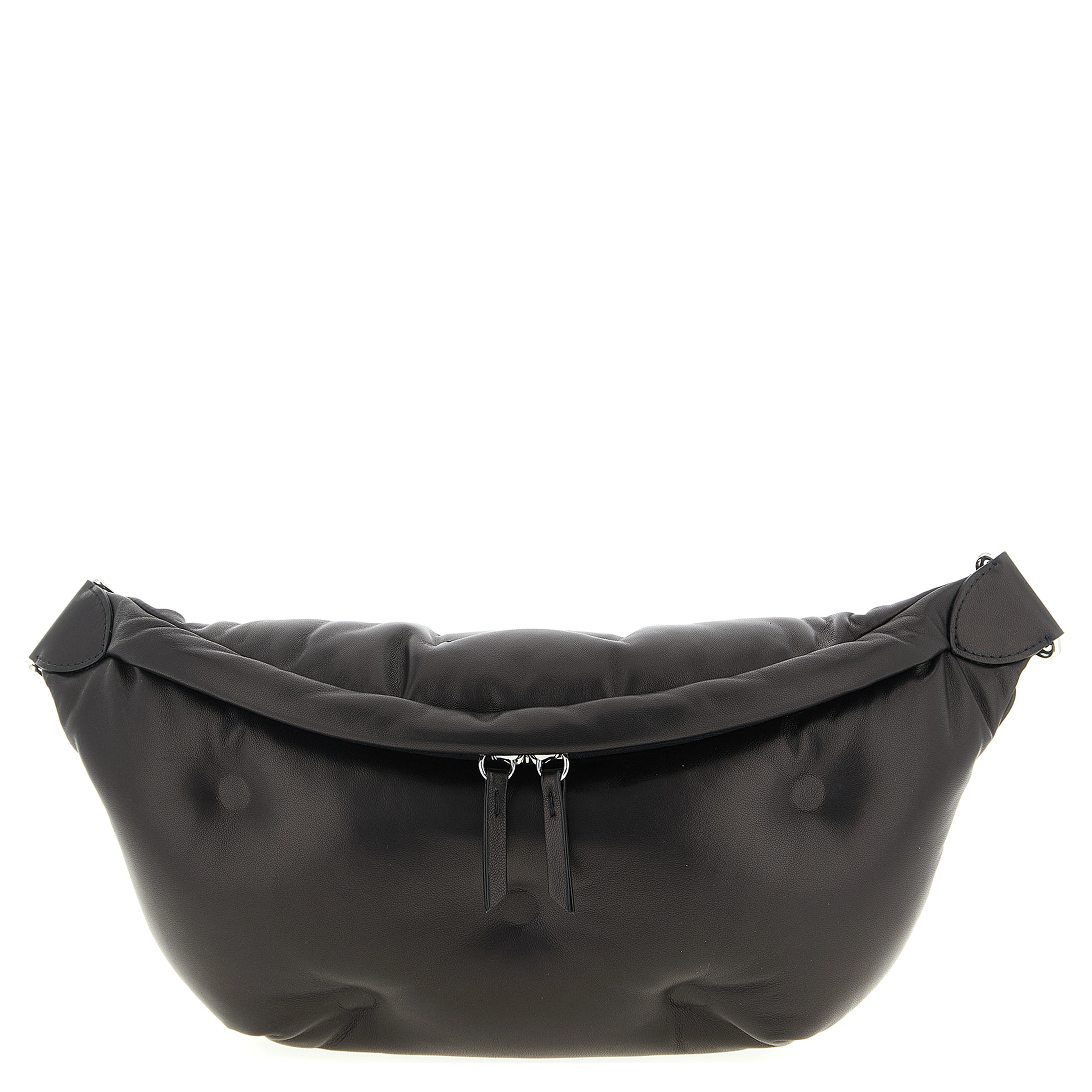 Black Lambskin Crossbody Bag