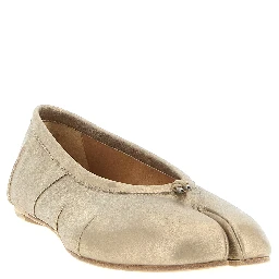 Gold Cashmere Ballet Flats
