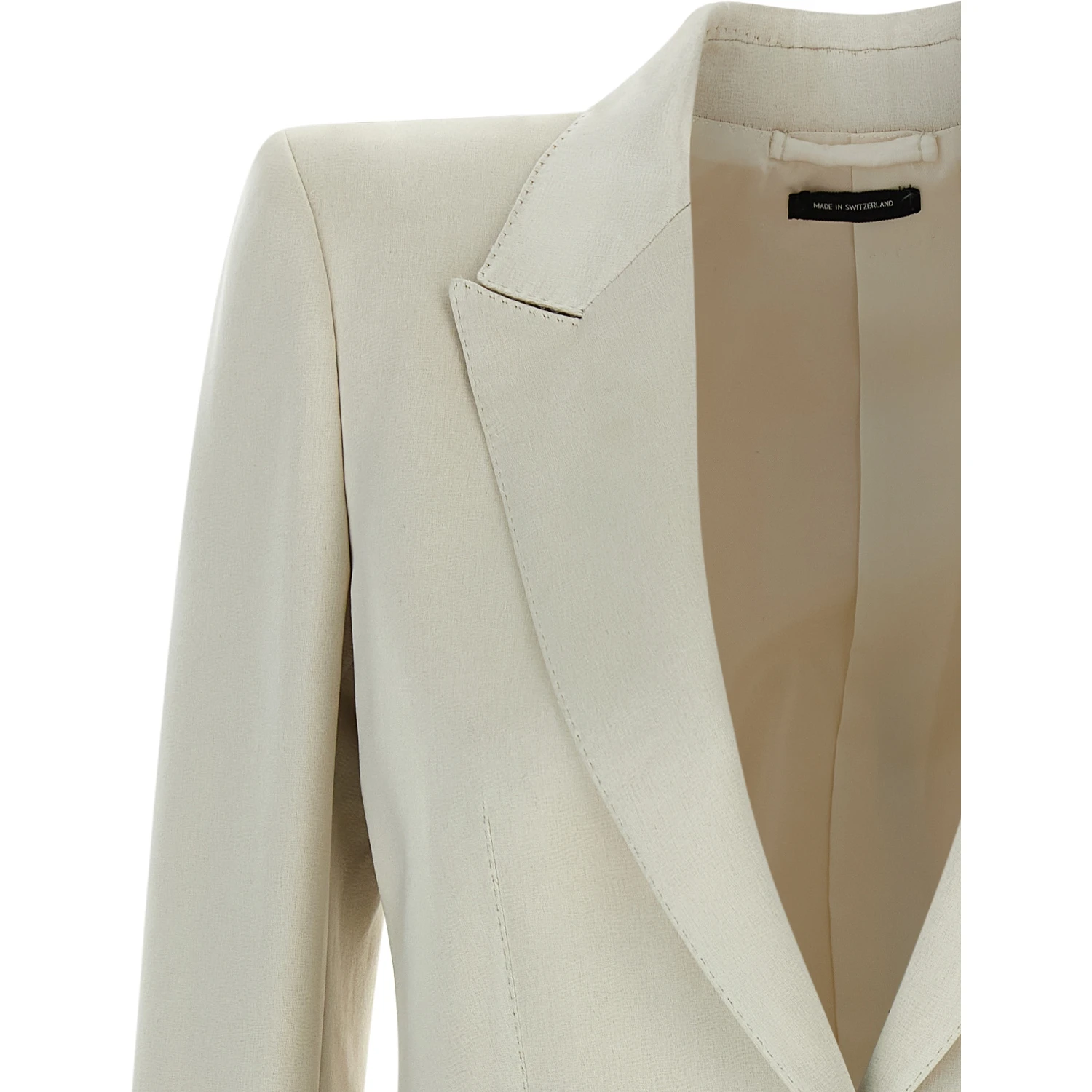 Beige Cotton Blazer