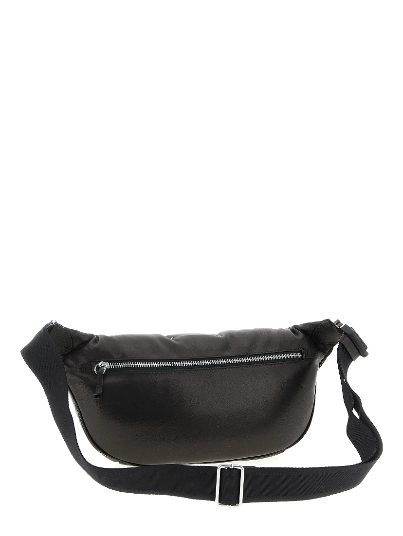Black Lambskin Crossbody Bag