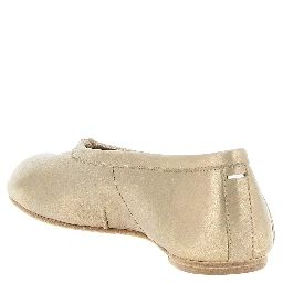 Gold Cashmere Ballet Flats