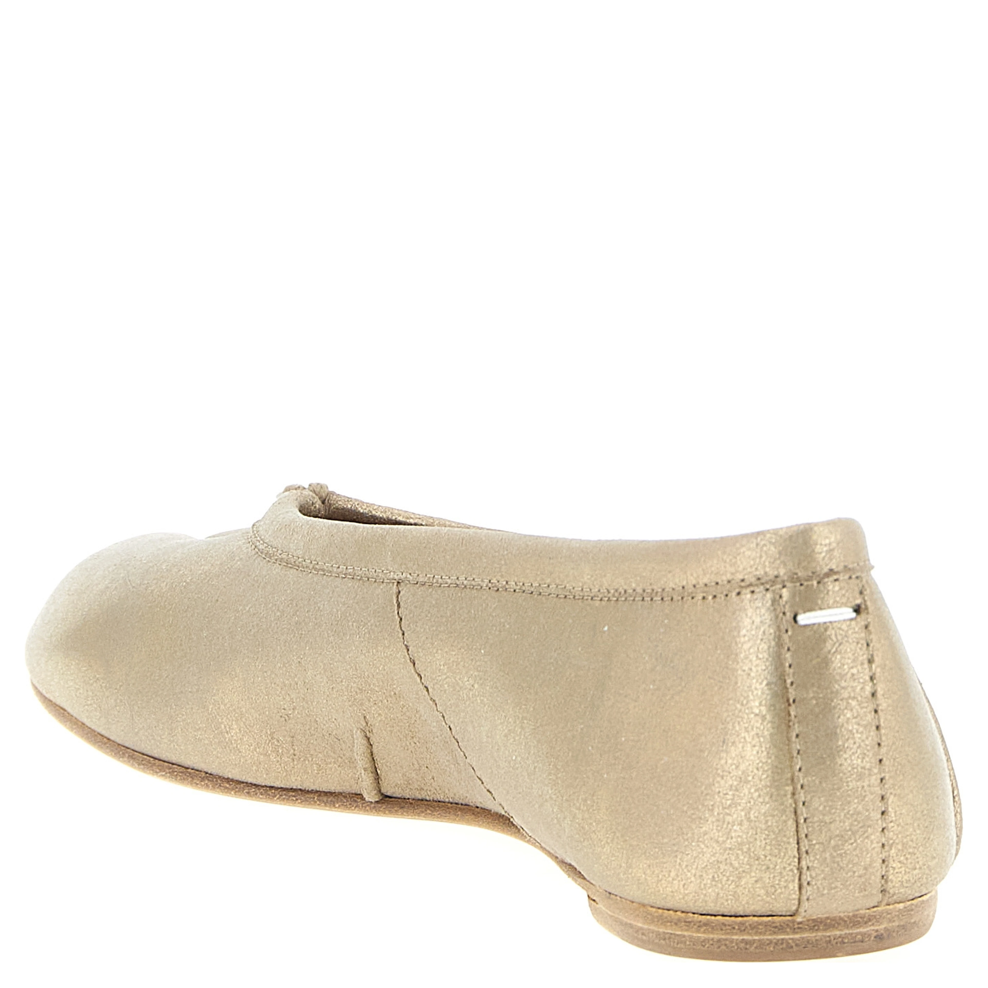 Gold Cashmere Ballet Flats