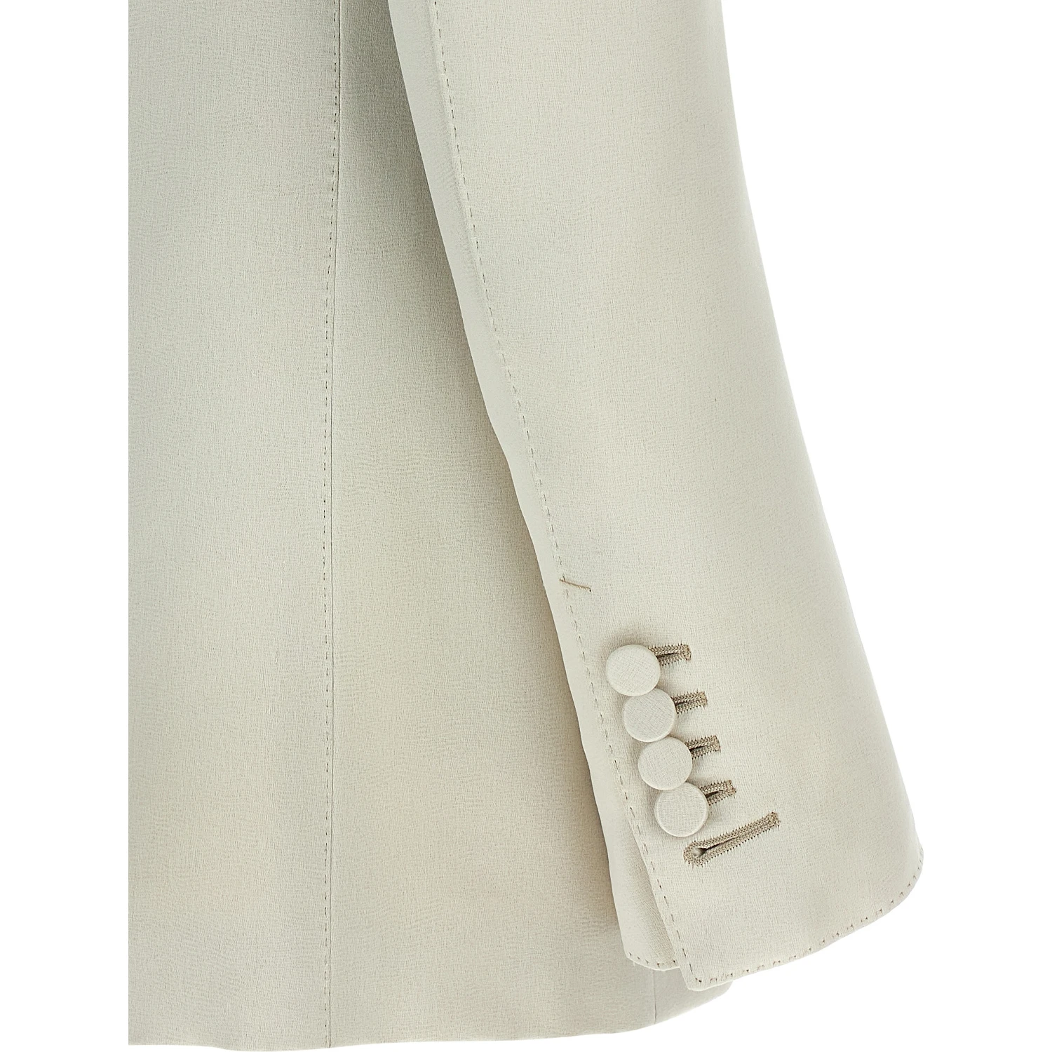 Beige Cotton Blazer