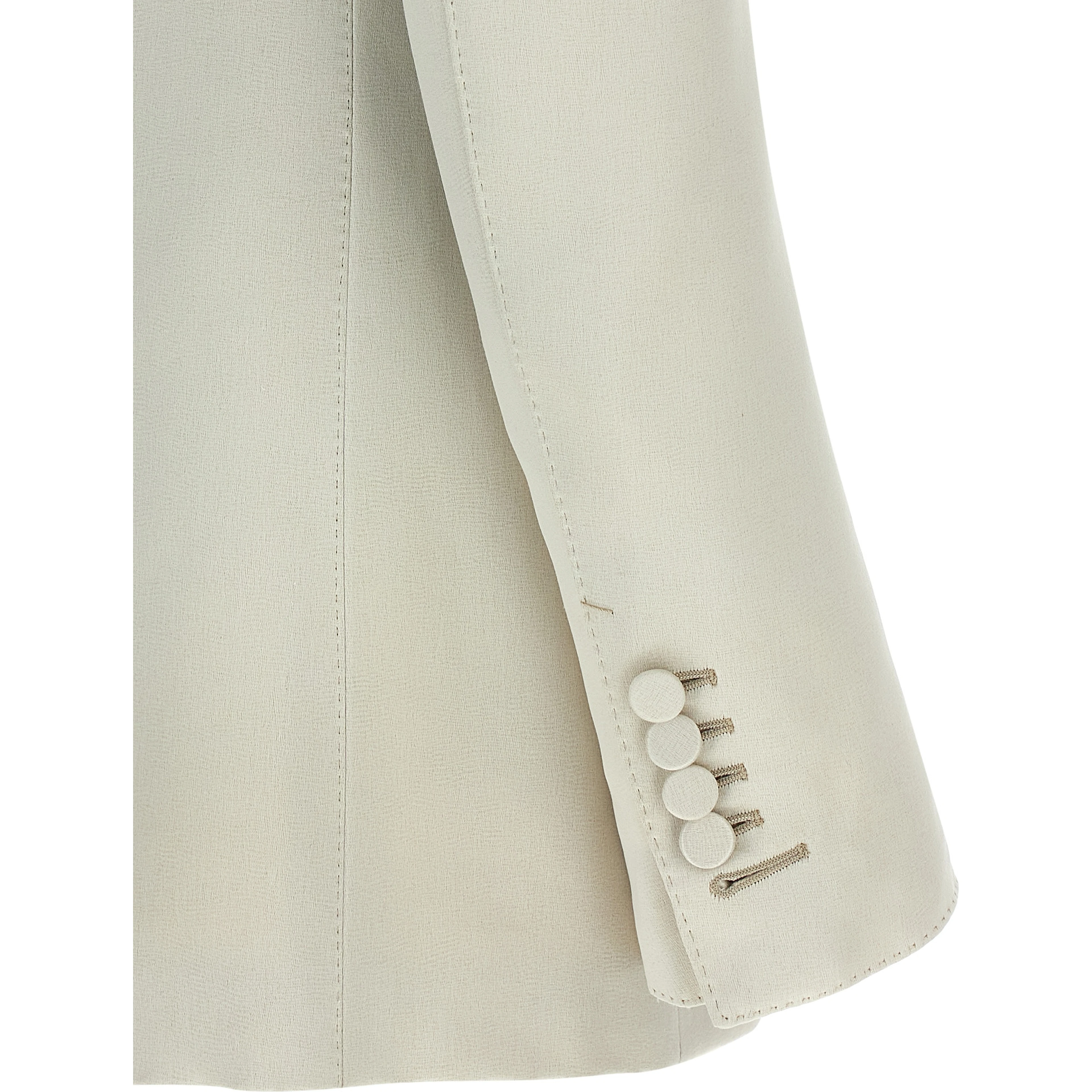 Beige Cotton Blazer