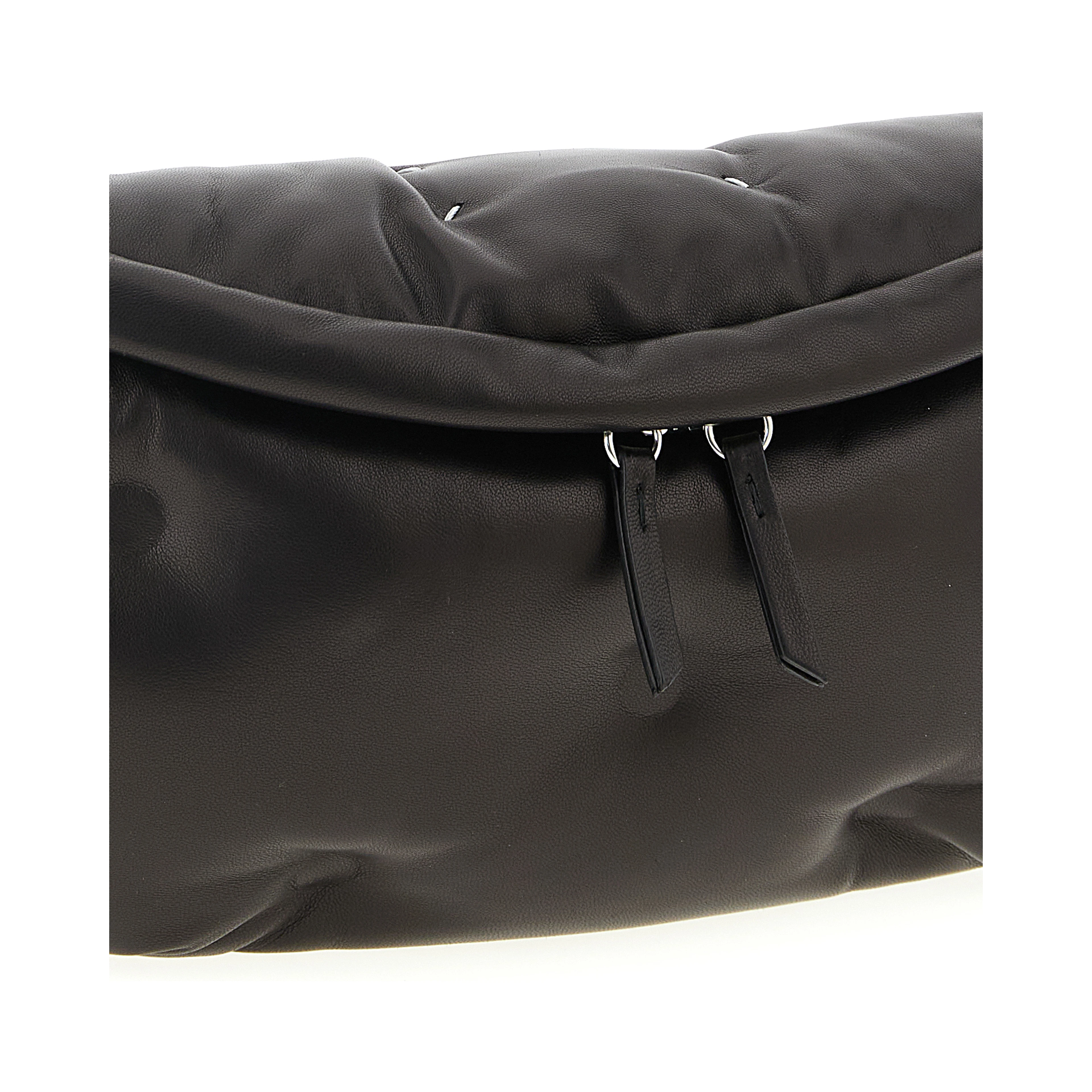 Black Lambskin Crossbody Bag