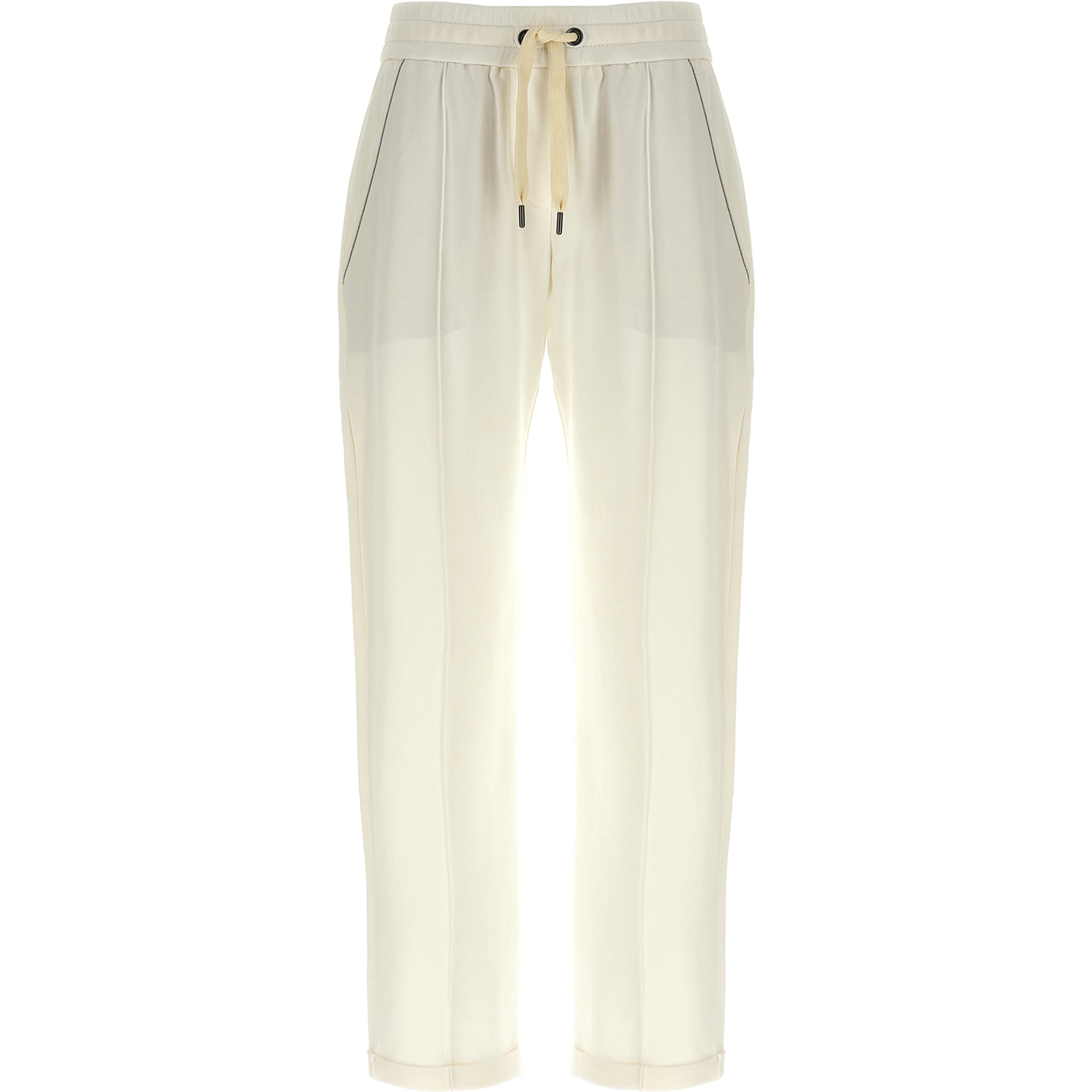White Cotton Joggers (Workout Pants)