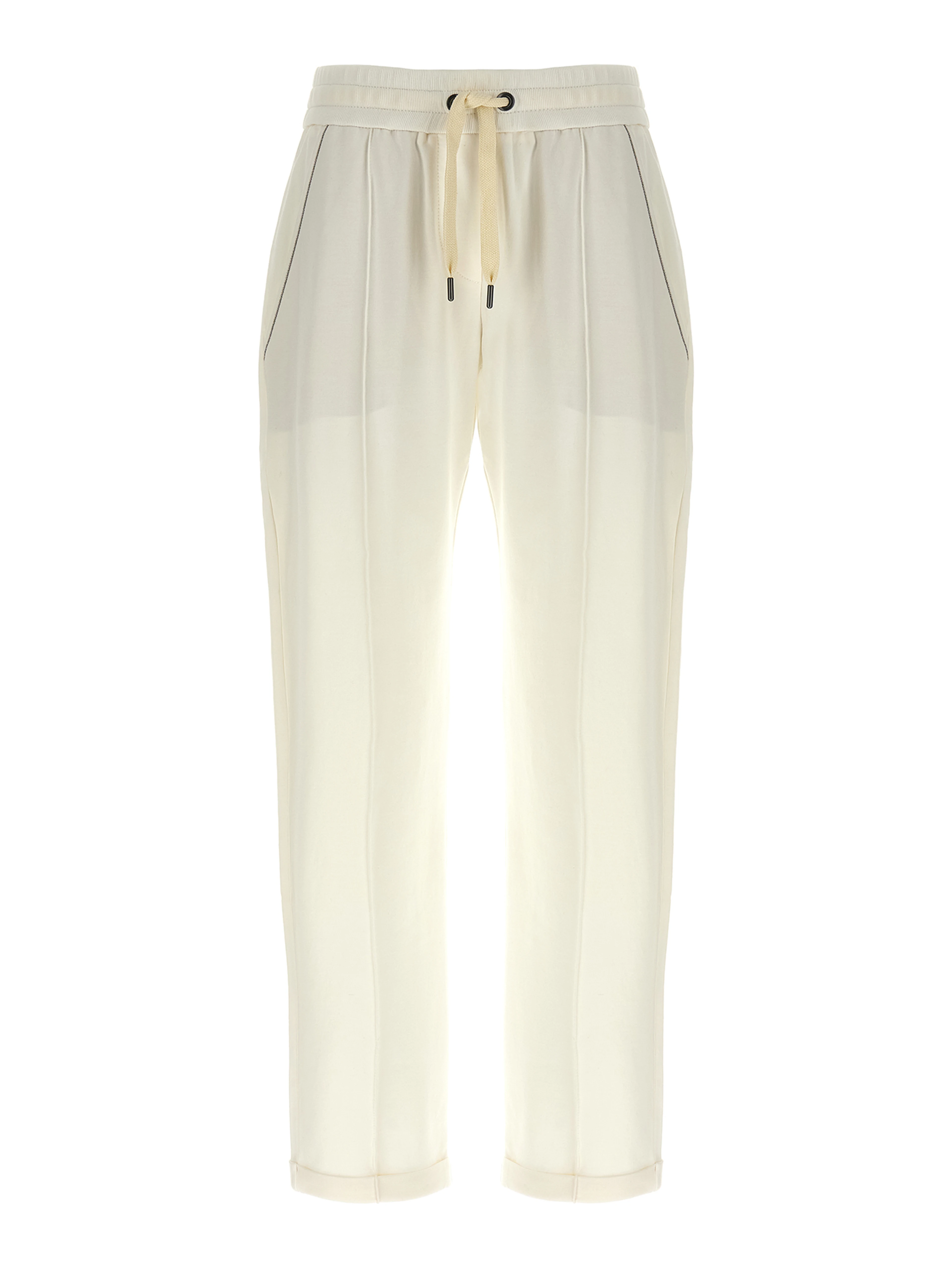 White Cotton Joggers (Workout Pants)
